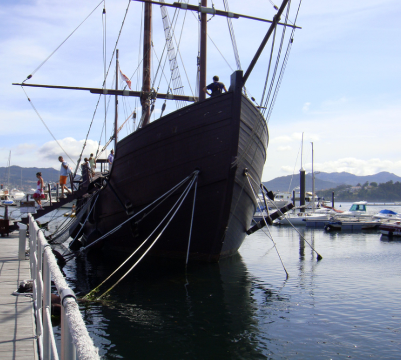 Réplica de la Carabela La Pinta, Baiona, Pontevedra.PNG
