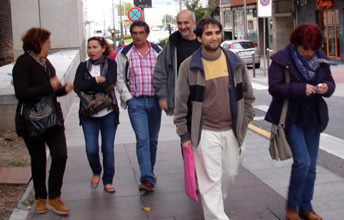 Ana, Puri, Toni, Ricardo, Alfonso e Sandra.