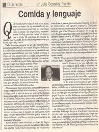 Artículo del Sr. D. Julio González Puente, que fue Secretario del Excmo Ayuntamiento de Monforte de Lemos, escritor y articulista, abogado y persona de gran formación cultural.