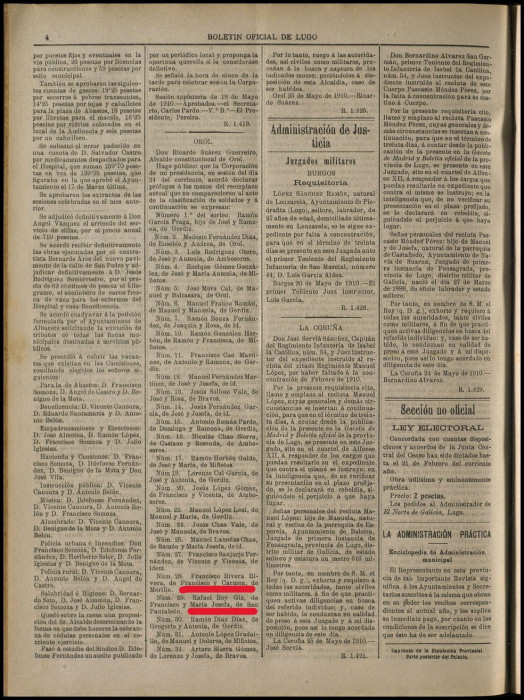 Boletin de Lugo 1910